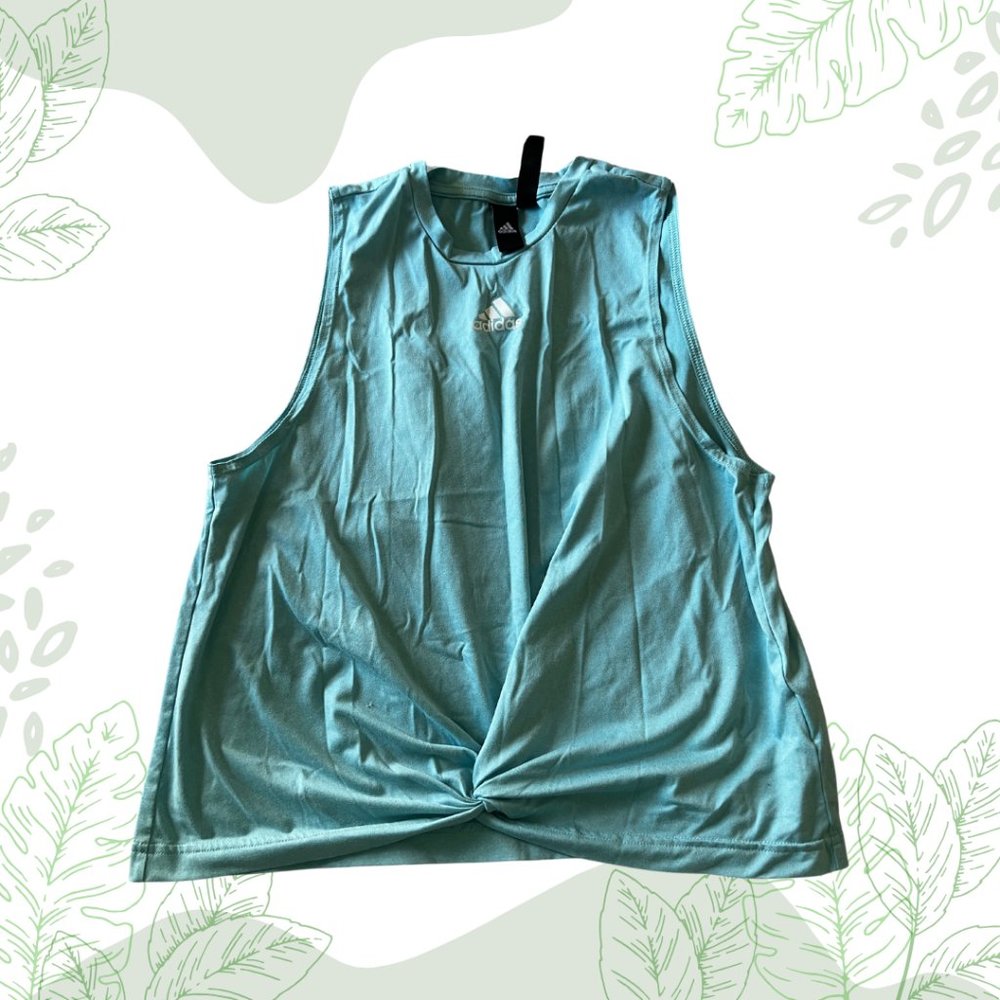 Adidas Light Blue Athletic Tank